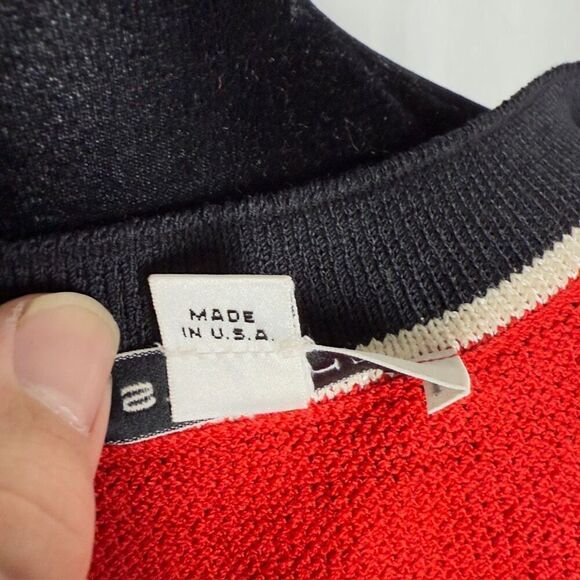 St. John Knit Red Tank Top - Women’s S - Picture 7 of 9